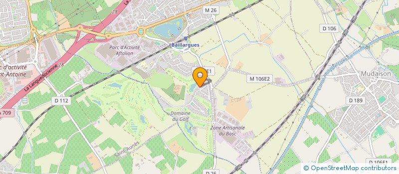 localisation de l'entreprise LHH  BAILLARGUES