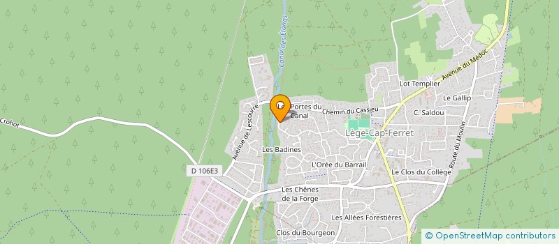 localisation de l'entreprise LHJ CONSEILS  LEGE-CAP-FERRET