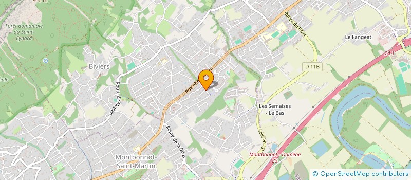 localisation de l'entreprise LHJ-VANOISE  MONTBONNOT-SAINT-MARTIN