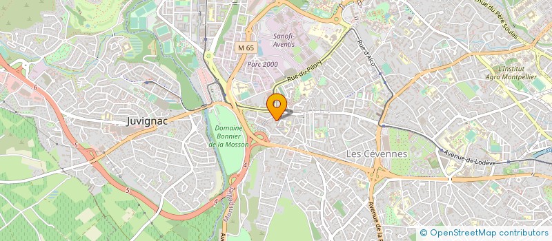 localisation de l'entreprise LHL TRANSPORTS EXPRESS à MONTPELLIER