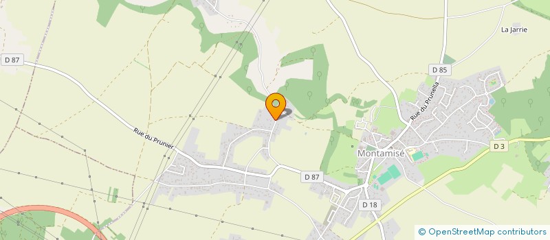 localisation de l'entreprise LHM PATRIMOINE  MONTAMISE