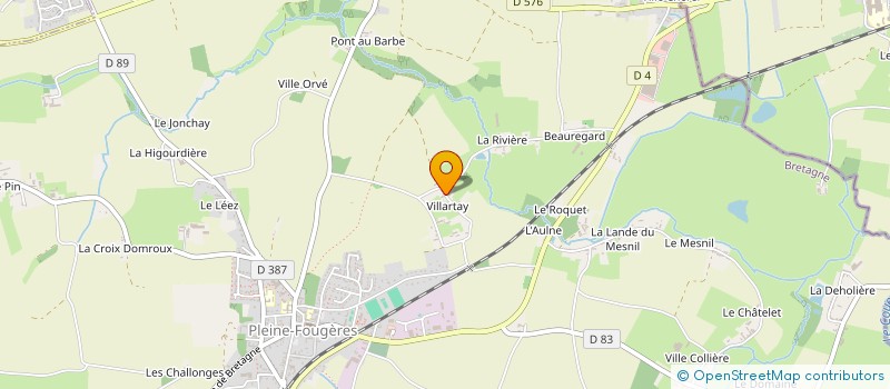 localisation de l'entreprise LHMX  PLEINE-FOUGERES