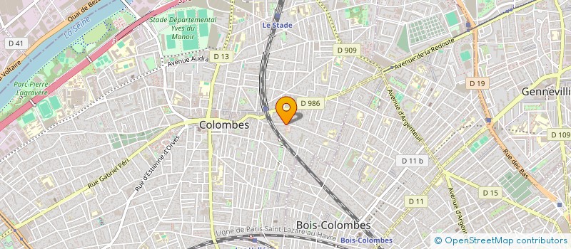 localisation de l'entreprise LHN CUBE  COLOMBES