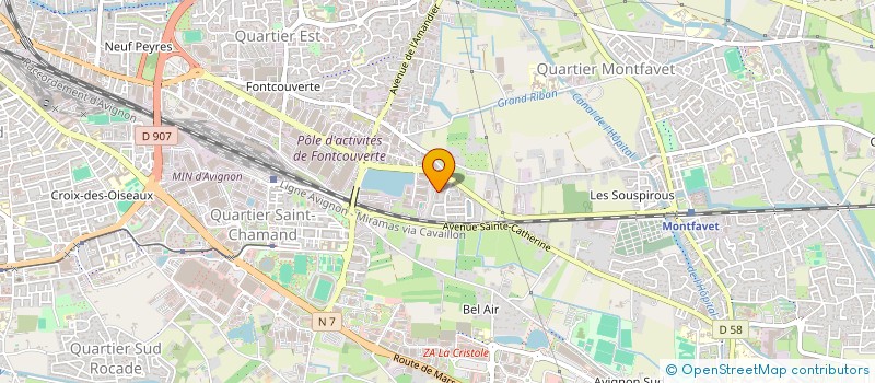 localisation de l'entreprise LHN TRANSPORTS à AVIGNON
