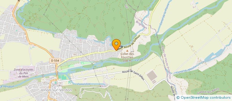 localisation de l'entreprise LHOBOU  VINON-SUR-VERDON