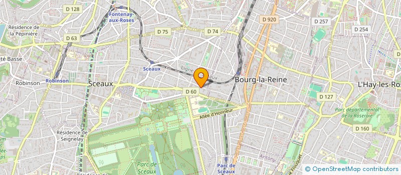 localisation de l'entreprise LHOSEY à SCEAUX