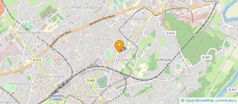 localisation de l'entreprise LHOSMOT à BESANCON
