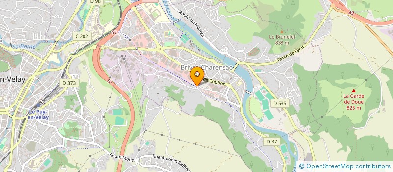 localisation de l'entreprise LHOSTE à BRIVES-CHARENSAC