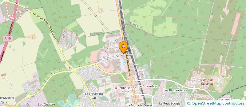 localisation de l'entreprise LHOSTE IMPRIMERIE à SARAN