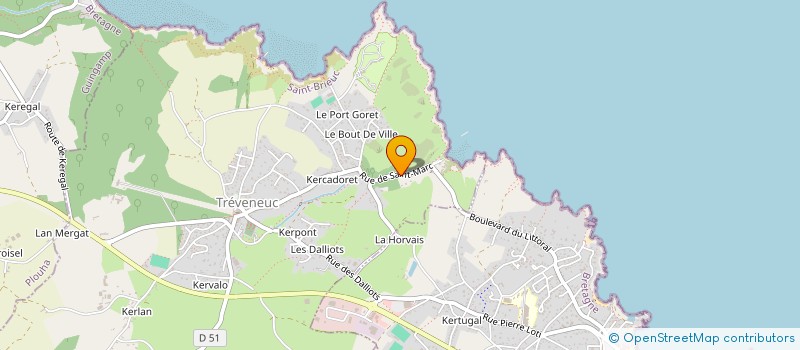 localisation de l'entreprise LHOTELLIER ET CIE à TREVENEUC