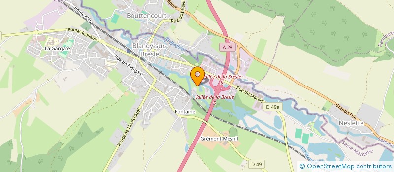 localisation de l'entreprise LHOTELLIER PREFABRICATION à BLANGY-SUR-BRESLE