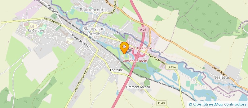 localisation de l'entreprise LHOTELLIER SA à BLANGY-SUR-BRESLE