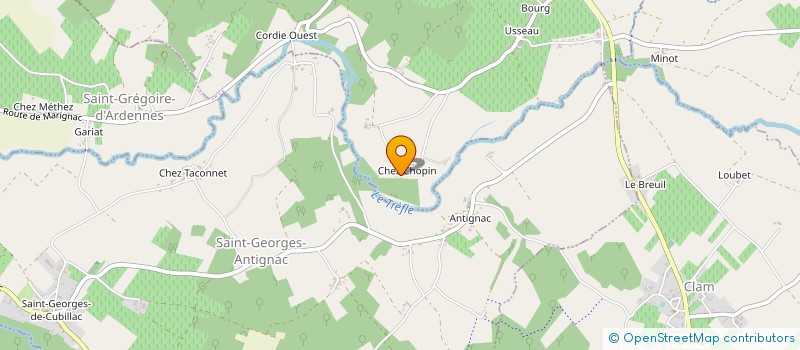 localisation de l'entreprise LHOUMEAU à MARIGNAC