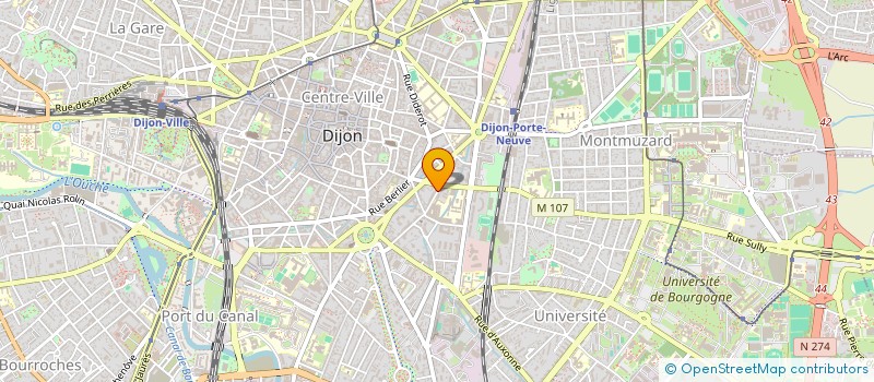 localisation de l'entreprise LHOUMEAU PNEUMOLOGIE à DIJON
