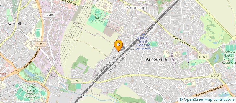localisation de l'entreprise LHOUSSAINE  ARNOUVILLE