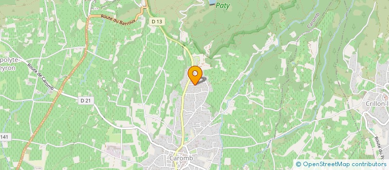 localisation de l'entreprise LHP AUTOS  CAROMB