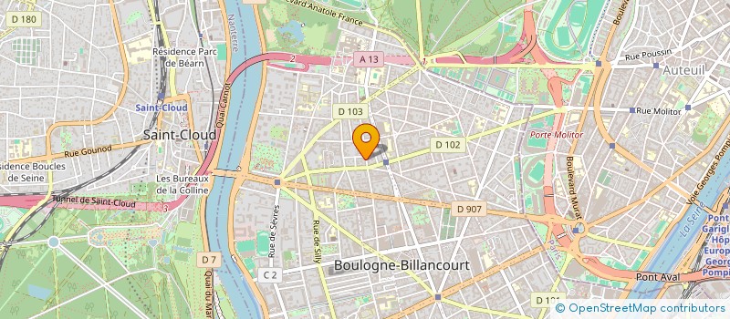 localisation de l'entreprise LHP AVOCATS SELAS à BOULOGNE-BILLANCOURT