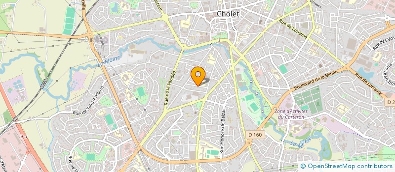 localisation de l'entreprise LHP STUDIO à CHOLET