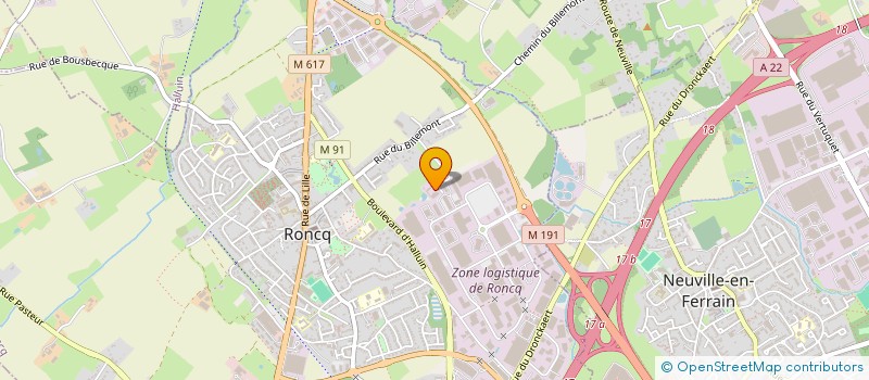 localisation de l'entreprise LHPD DE GAULLE à RONCQ