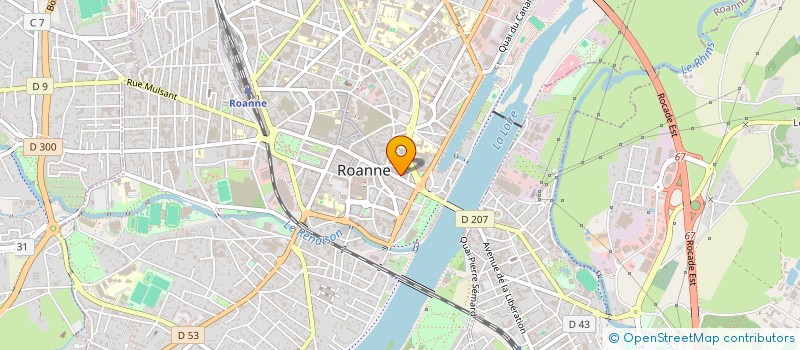 localisation de l'entreprise LHR HOSPITALITY à ROANNE