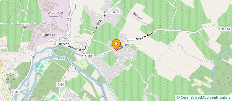 localisation de l'entreprise LHRM HABITAT à BOUTIERS-SAINT-TROJAN