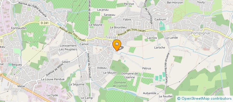 localisation de l'entreprise LHS  TRESSES