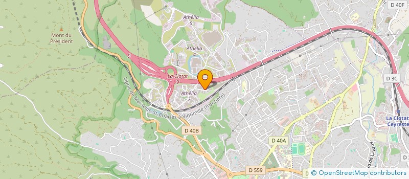 localisation de l'entreprise LHSB ATELIA  LA CIOTAT