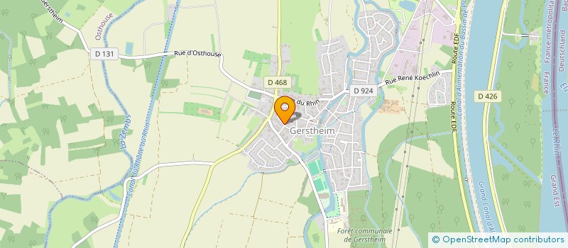 localisation de l'entreprise LHUILLIER  GERSTHEIM