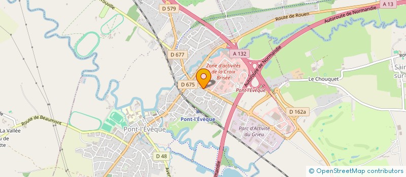 localisation de l'entreprise LHUILLIER  PONT-L'EVEQUE