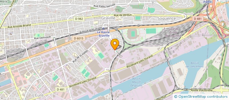 localisation de l'entreprise LHW LOG à LE HAVRE