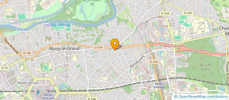 localisation de l'entreprise LHY  NOISY-LE-GRAND