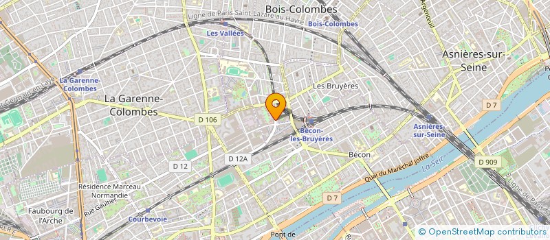 localisation de l'entreprise LHYMO à BOIS-COLOMBES