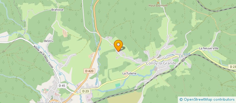 localisation de l'entreprise LHZ FRANCE  PROVENCHERES-ET-COLROY