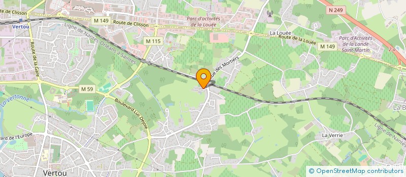 localisation de l'entreprise LI CHESNEAU  VERTOU