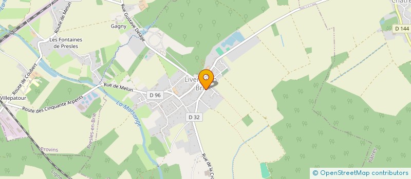 localisation de l'entreprise LI'DOM SERVICES à LIVERDY-EN-BRIE