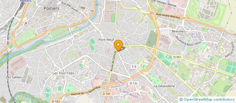 localisation de l'entreprise LI HUA  POITIERS