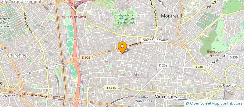 localisation de l'entreprise LI JUN à MONTREUIL