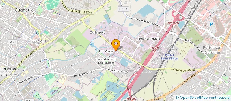 localisation de l'entreprise LI.MON FORMATION à VILLENEUVE-TOLOSANE