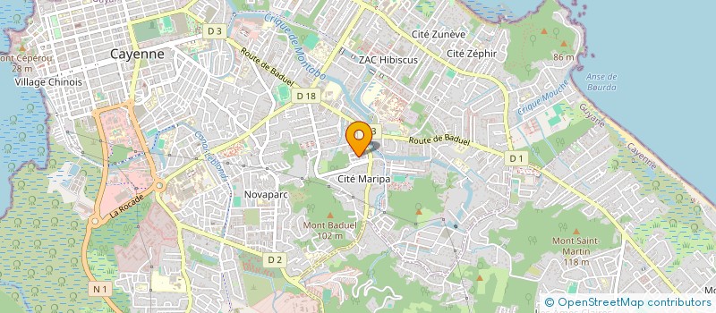 localisation de l'entreprise LI TOWN BEAUTY GUYANE  CAYENNE