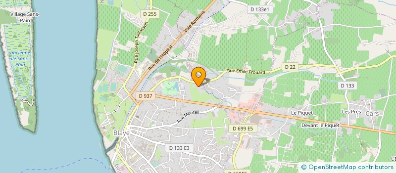 localisation de l'entreprise LI2E SERVICES à BLAYE