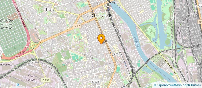 localisation de l'entreprise LI2F à CHOISY-LE-ROI