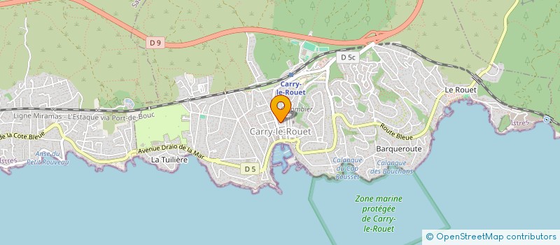 localisation de l'entreprise LIA BLEUE  CARRY-LE-ROUET