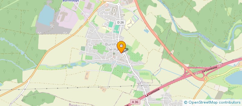 localisation de l'entreprise LIA - LIBRE INSTITUT DES ARTS  BURNHAUPT-LE-HAUT