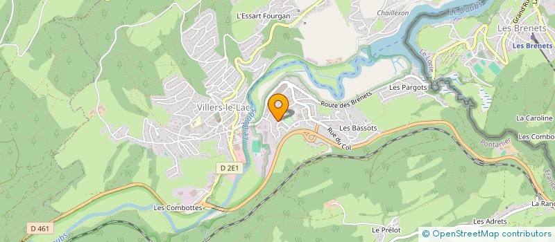 localisation de l'entreprise LIAD  VILLERS-LE-LAC