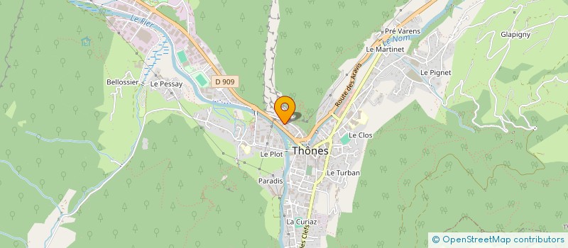 localisation de l'entreprise LIADE  THONES