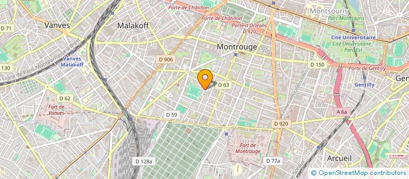 localisation de l'entreprise LIAFAEL  MONTROUGE