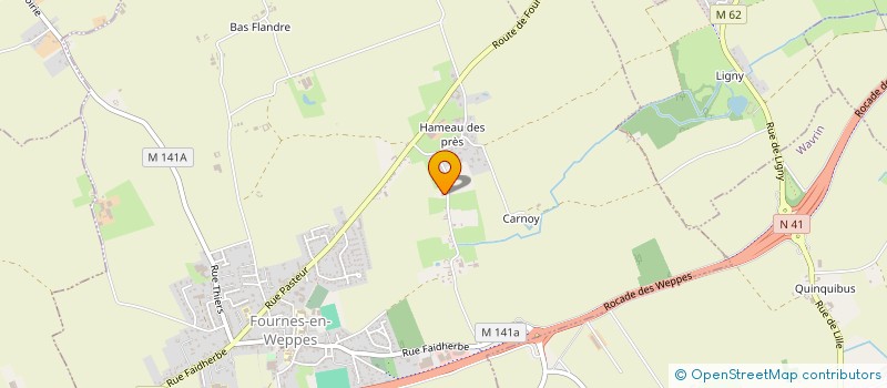 localisation de l'entreprise LIAGRE LOMME  FOURNES-EN-WEPPES