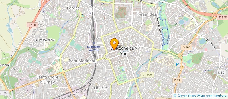 localisation de l'entreprise LIAIGRE SAUPIN CHERON à LA ROCHE-SUR-YON