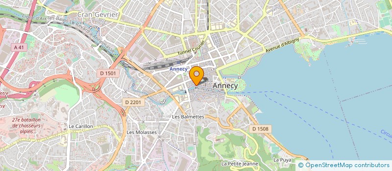 localisation de l'entreprise LIAISON COMITE ENTREPRISE DE HTE SAVOIE à ANNECY