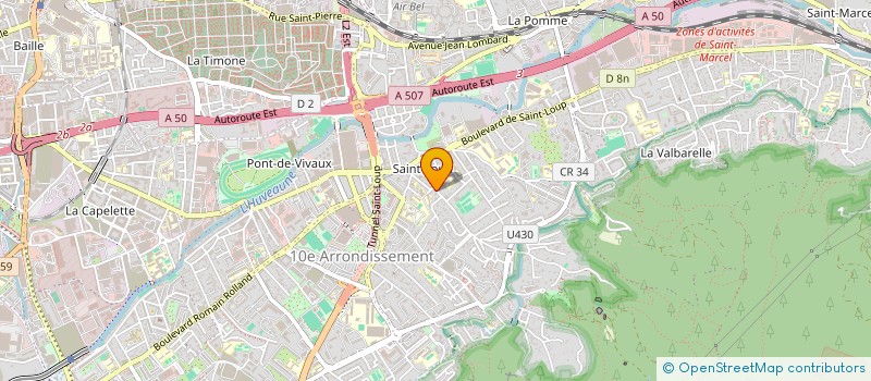 localisation de l'entreprise LIAISON EMPLOI à MARSEILLE 10EME